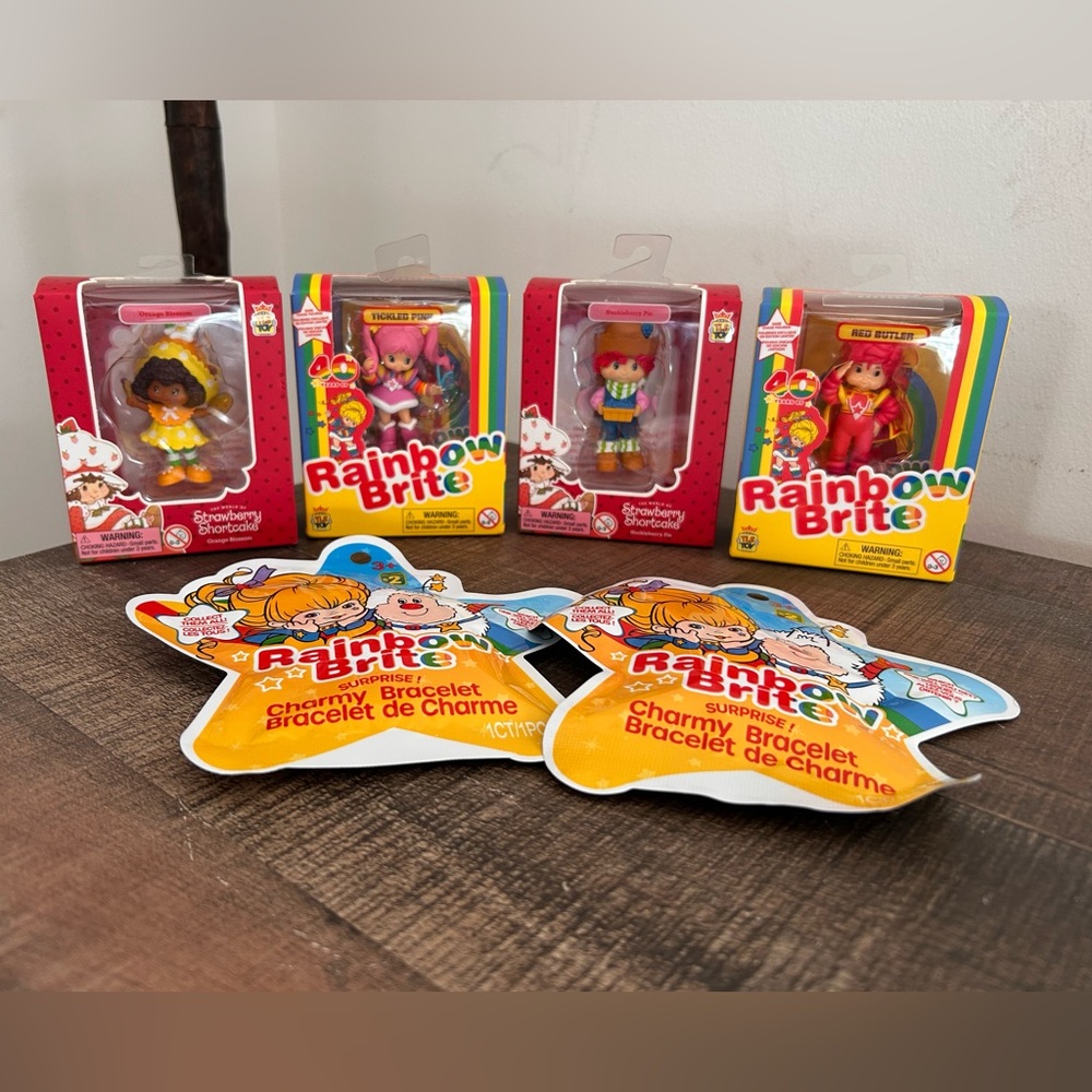 Rainbow Brite and Strawberry Shortcake Doll Set Lot